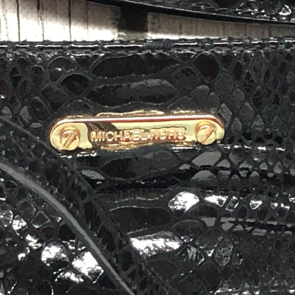 MICHAEL Michael Kors Black Snakeskin Crossbody - Picture 3 of 8